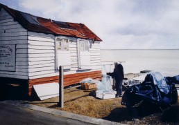 Fisherman's hut.Felixstowe seafront.